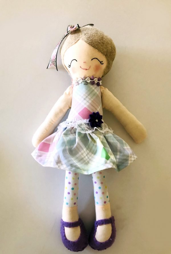 Molly Doll Plaid & Polka-dots Dress